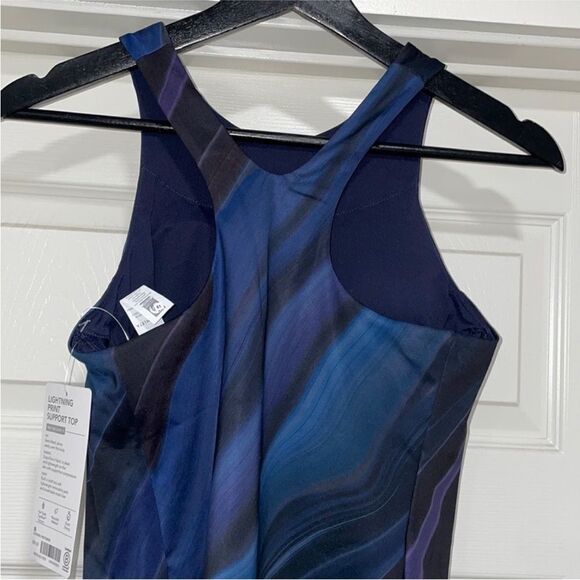 Athleta Womens Size Small LIGHTNING PRINT SUPPORT TOP - Picture 7 of 8